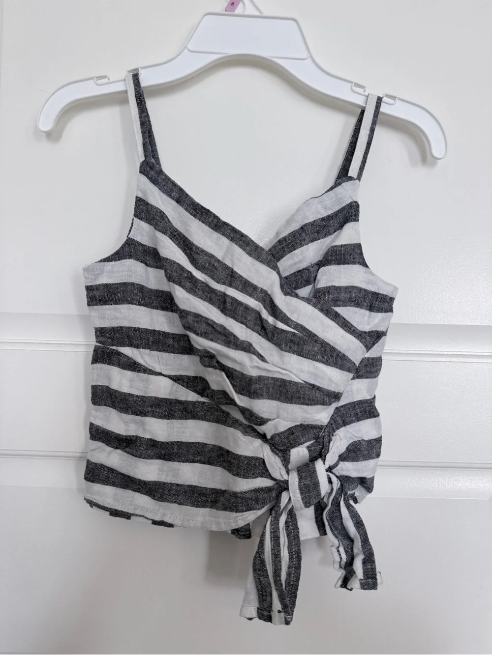 Habitual Black & White Striped Tank and Shorts Set